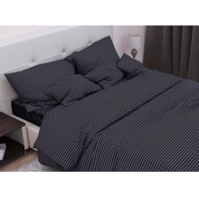 Комплект наволочок SoundSleep Stripe Black сатин-страйп 70х70см 2шт (93165891): Тип наволочка