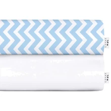 Набор простыней Cosas White/Zigzag light blue 120x60 см (4822052056875): Тип простынь