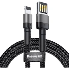 Кабель Baseus USB Cable to Lightning Cafule Special Edition 2.4A 1m Gray (CALKLF-GG1): Тип USB Cable - Lightning