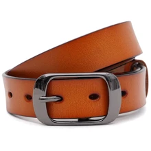 Жіночий ремінь Borsa Leather жовтий (CV1ZK-008g-ginger): Стать Женский