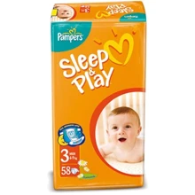 PAMPERS Sleep&Play Midi (4-9 кг) 58 шт.+Active Baby-Dry Midi (4-9 кг) 3 шт.: undefined undefined