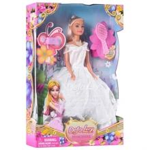 Детская кукла Принцесса DEFA Lucy Bambi 8063 с расческой и сумочкой (Белый): Возраст от 3 лет