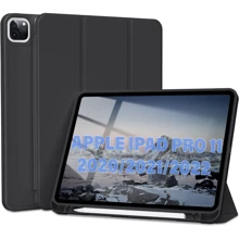 Аксесуар для iPad BeCover Tri Fold Soft TPU з Pencil Mount Black для iPad Pro 11 (2018-2022) (711109): Колір черный