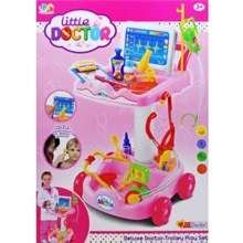 Докторский набор с тележкой DE SHENG DA TOYS "Little Doctor" (розовый) (606-1/5): Производитель DE SHENG DA TOYS