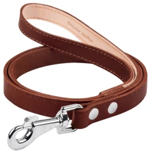 Поводок кожаный Collar одинарный непрошитый, 14мм/122см, Коричневый (2004506000005): Тип Поводок