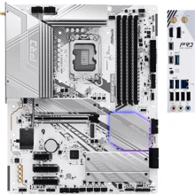 ASRock Z890 PRO RS WIFI WHITE: Оперативная память 4xDDR5 8666 МГц, до 256 ГБ