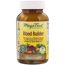 MegaFood Blood Builder 90 Tabs Очищение крови с железом и мультивитаминами: Форма выпуска Таблетки