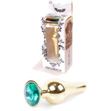Анальна пробка із кристалом BOSS of TOYS Boss Series - Jewellery Gold BUTT PLUG Green, BS6400069: Для кого унісекс