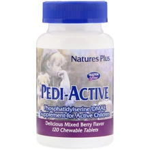 Nature's Plus Рedi-Active Добавка для активных детей ягодное ассорти 120 жевательных таблеток: Тип Комплексные