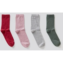 Чоловічі шкарпетки United Colors of Benetton M (27) 4 пари різнокольорові (6AO3H21FM): undefined undefined