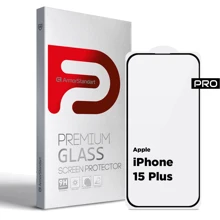 Защитное стекло для iPhone ArmorStandart Tempered Glass Pro Black for iPhone 15 Plus (ARM71486): Тип защиты экрана на экран