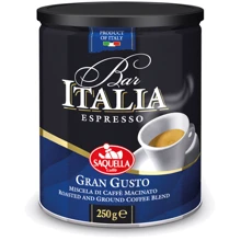 Кофе молотый Saquella Bar Italia Gran Gusto 250 г (8002650001163): Вид напитка кофе молотый