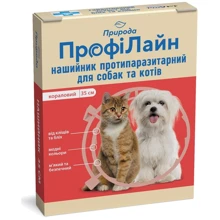 Ошейник антиблошиный Природа ProVET Профилайн коралловый 35 см (4823082410200): Тип Ошейники