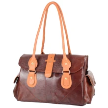 Жіноча сумка саквояж Laskara коричнева (LK-DM233-choco-cognac): Стать жіночий