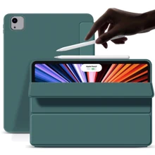 Аксесуар для iPad BeCover Tri Fold Soft TPU Silicone Dark Green for iPad Air 13 (2024 / 2025) (711470): Колір зелений