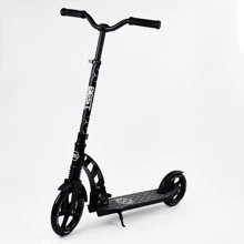 Самокат двухколесный Best Scooter с PU колесами, 1 амортизатором Black (00076): Количество колес 2
