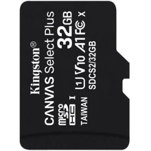 Kingston 32GB microSDHC UHS-I U1 V10 A1 Canvas Select Plus (SDCS2/32GBSP)(Карти пам'яті)(78558089): Причина уцінки Вскрыта упаковка