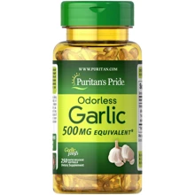 Puritan's Pride Odorless Garlic & Parsley 500 mg / 100 mg Чеснок и петрушка без запаха 100 гелевых капсул: Форма выпуска Капсулы