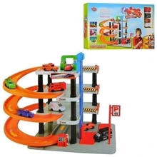 Гараж Limo Toy 0848 5 поверх, транспорт 4шт, 8см, дорожні знаки: Виробник Limo Toy