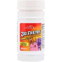 21st Century Zoo Friends Complete 60tabl: Тип Мультивитамины