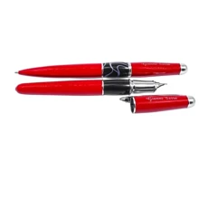 Набір ручок Gianni Terra кулькова та перова RED WITH BLACK HH9030/B-F(red): Виробник Gianni Terra