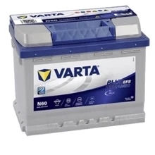 Varta 6СТ-60 N60 Blue Dynamic EFB N60 (560500064): Ємність, Ач 60