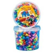 Термомозайка HAMA Набор цветных бусин MAXI 3+, 600 шт. 6 цветов (8571): Производитель HAMA