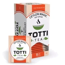 Чай TOTTI Tea черный Магия Цейлона пакетированный 25х2 г (8719189233148): undefined undefined