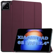 Аксессуар для планшетных ПК BeCover Smart Case Red Wine for Xiaomi Pad 6S Pro (711087): Цвет бордовый