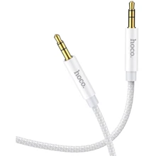 Кабель Hoco Audio Cable AUX 3.5mm Jack UPA19 1m Silver: Тип Mini-jack 3.5mm - Mini-jack 3.5mm