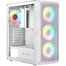 Корпус Logic concept PORTOS MESH+GLASS ARGB fans 3x120mm WHITE (AM-PORTOS-20-0000000-0002): Форм-фактор материнської плати Micro-ATX / Mini-ITX