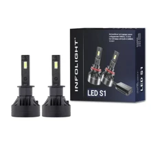 Комплект світлодіодних ламп Infolight S1 H7 50W: Головне світло Дальний свет, Ближний свет