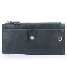 Жіночий гаманець ST Leather Accessories темно-зелений (NST420-green): Стать жіночий