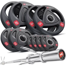 Штанга Hop-Sport PRO 60 кг Набор олимпийский с грифом 220см (00-G00000263): Тип Наборные