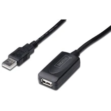 Кабель Digitus USB Cable to USB F Black 25m (DA-73103): Тип USB Cable - USB F