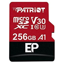 Карта памяти Patriot 256GB microSDXC Class 10 UHS-I U3 V30 A1 EP + адаптер (PEF256GEP31MCX): Тип карты MicroSDXC