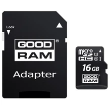 Карта пам'яті GOODRAM 16GB microSDHC Class 10 UHS I U1 + adapter (M1AA-0160R12): Тип карти MicroSDHC