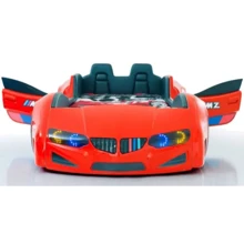 Детская кровать машина BMW VIP красная: Тип классическая