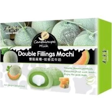 Десерт рисовый Bamboo House Mochi с молочной начинкой со вкусом дыни Канталуп 180 г (4710623830699): Вес нетто 180 г