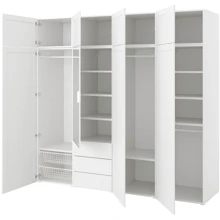Шафа 8 дверей + 3 ящики ІКЕА Platsa 240х57х221 см (394.24871): undefined undefined