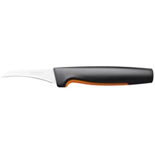 Нож Fiskars FF для овощей изогнутый 8 см (1057545): Лезвие нержавеющая сталь