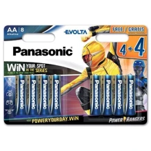 Panasonic AA bat Alkaline 4+4шт EVOLTA Power Rangers (LR6EGE/8B4FPR): undefined undefined