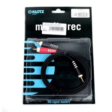 Кабель коммутационный Klotz AY7 Y-Cable Stereo Mini Jack - RCA Black 1 m: Производитель Klotz