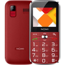 Мобильный телефон Nomi i220 Red: Дисплей 2.2" TN (176x144)