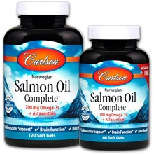 Carlson Labs Salmon Oil Complete 120 + 60 caps Лососевий жир: Тип Омега 3