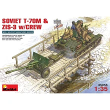 Збірна модель MiniArt Радянський танк Т-70М З гарматою ЗІС-3 і екіпажем w / CREW (MA35056): Виробник MiniArt