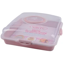 Тортовниця Violet House 0036 Каризм Powder квадратний 13х38х38см (0036 Каризм Powder квадратний с/к): Виробник Violet House