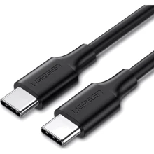 Кабель Ugreen USB-C to USB-C 3A 50cm Black (50996): Тип USB-C - USB-C