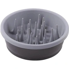 Миска Dexas силиконовая Slow Feeder Dog Bowl для медленного кормления 1.44 л Темно-серый (PW301-432-429)): Тип Миски