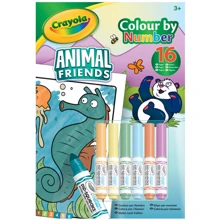 Книга-раскраска по номерам Crayola Животные-друзья с фломастерами (04-7321G): Производитель Crayola